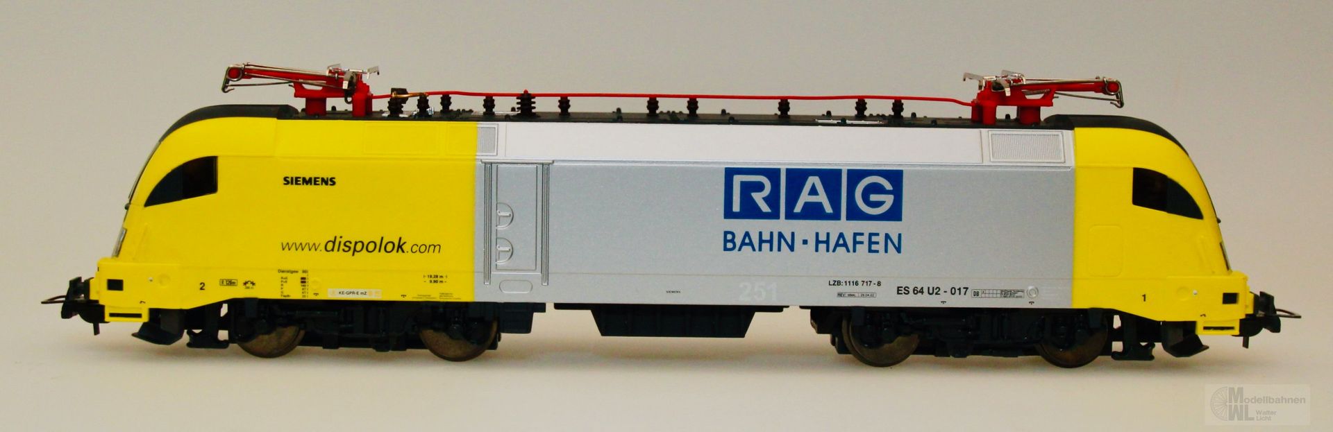 Piko 57422 - PIKO - E-Lok ES 64 U2 RAG Taurus gelb/silber H0/GL